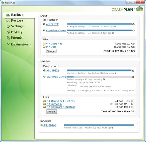 crashplan online backup.